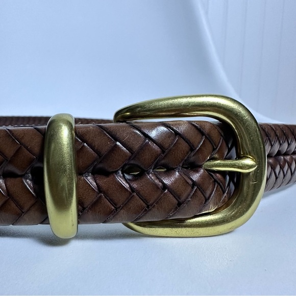 Coach Other - Coach Woven Men’s Brown Leather Belt Size  40” 100 cm